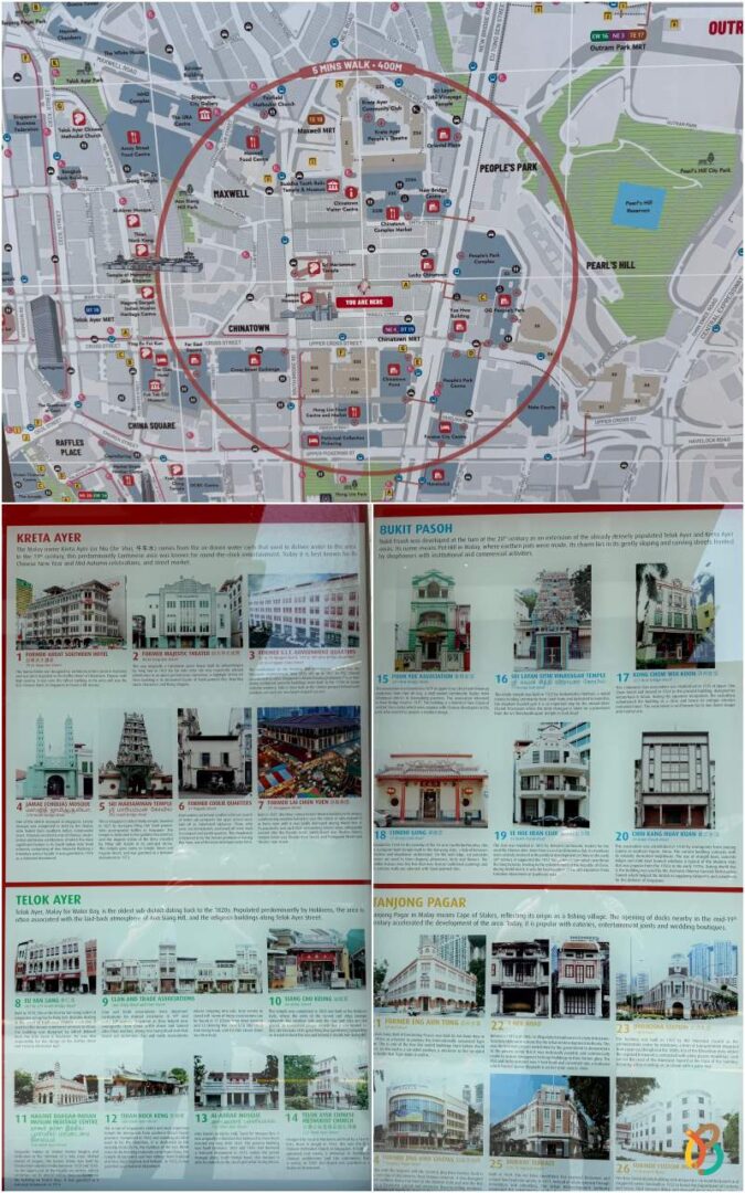 Mapa de la ruta por Chinatown