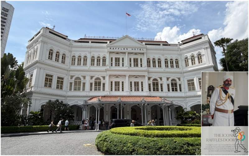 Raffles hotel y el famoso portero