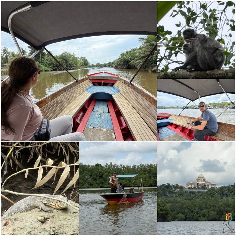 paseo en barca por el río de Brunei