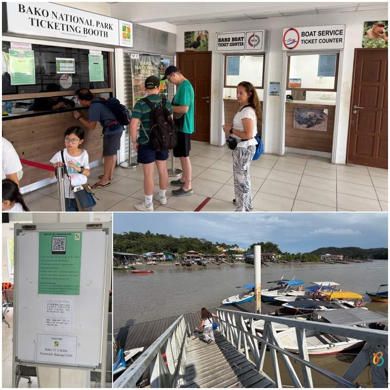 entradas y registro en el parque de Bako