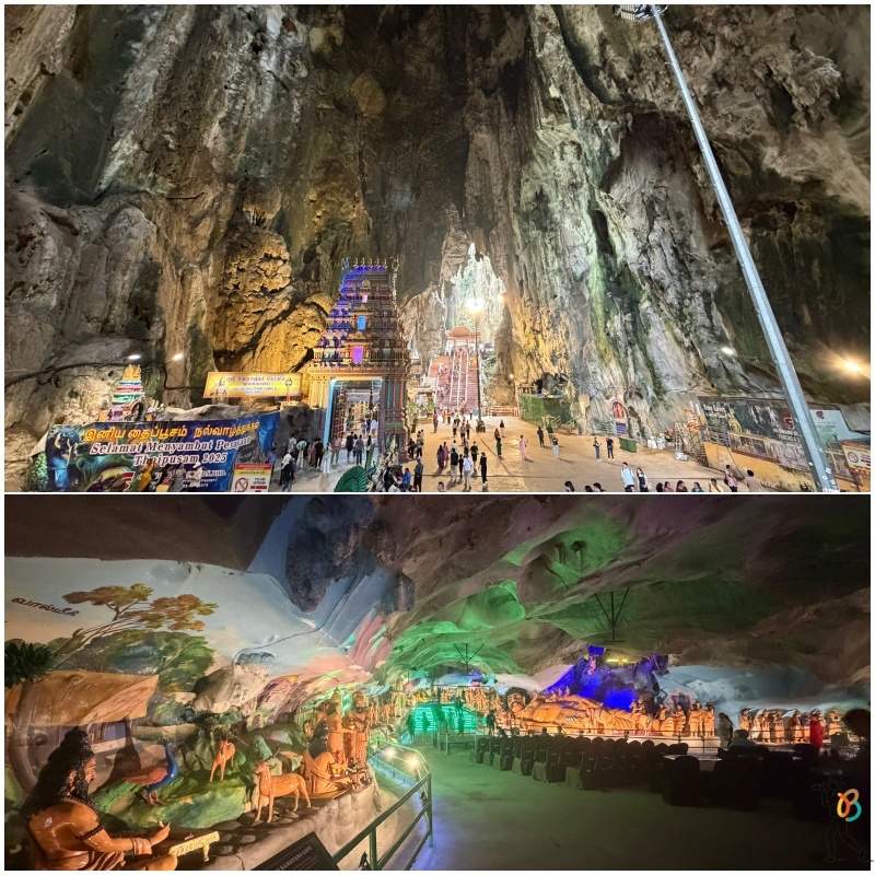 cuevas interior en Batu Caves