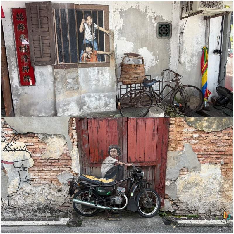 Mural del chico en moto