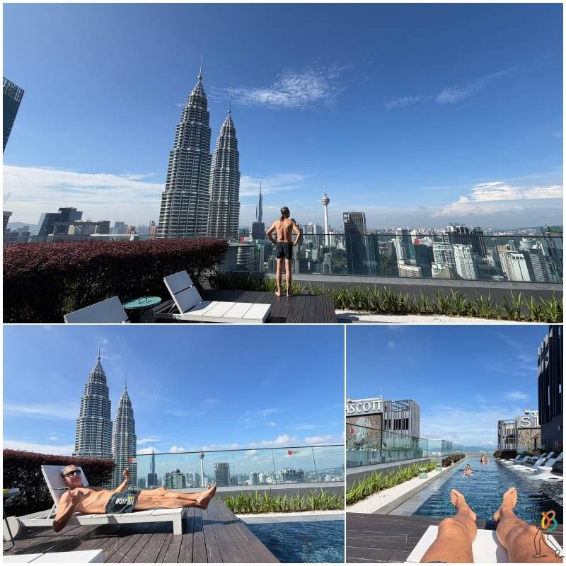 piscina infinita con las mejores vistas a las Torres Petronas