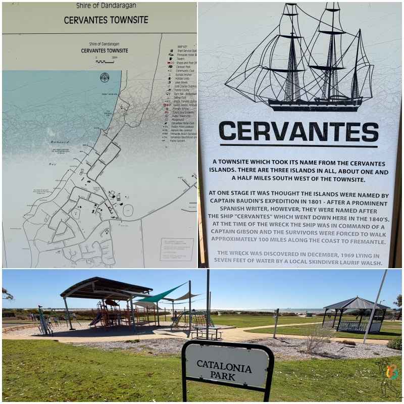 Calles con nombres españoles en Cervantes Australia Occidental