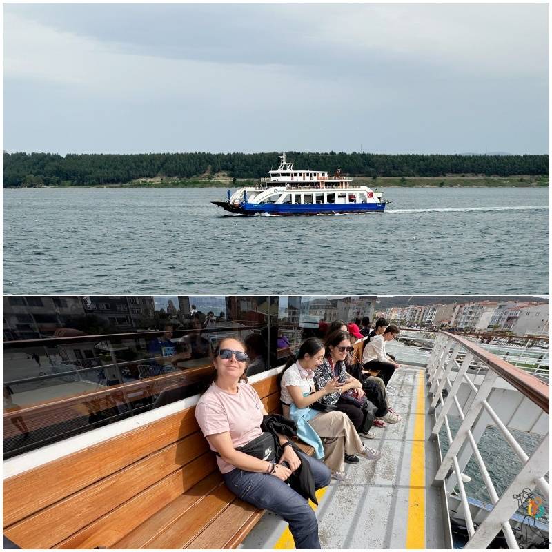 ferry para cruzar el estrecho de Dardanelos