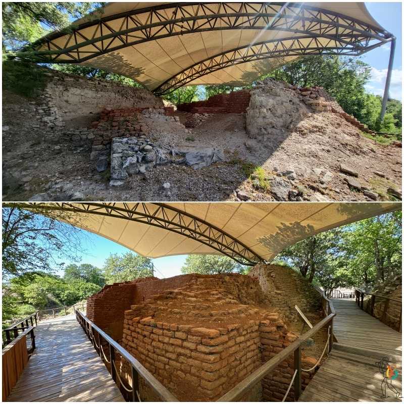 restos defensivos muestran que el lugar fue una ciudad fortificada de Troya