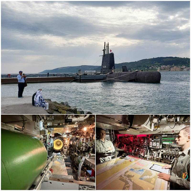 Submarino en el Museo Naval Çanakkale