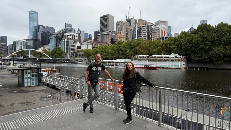 río Yarra con el skyline detrás